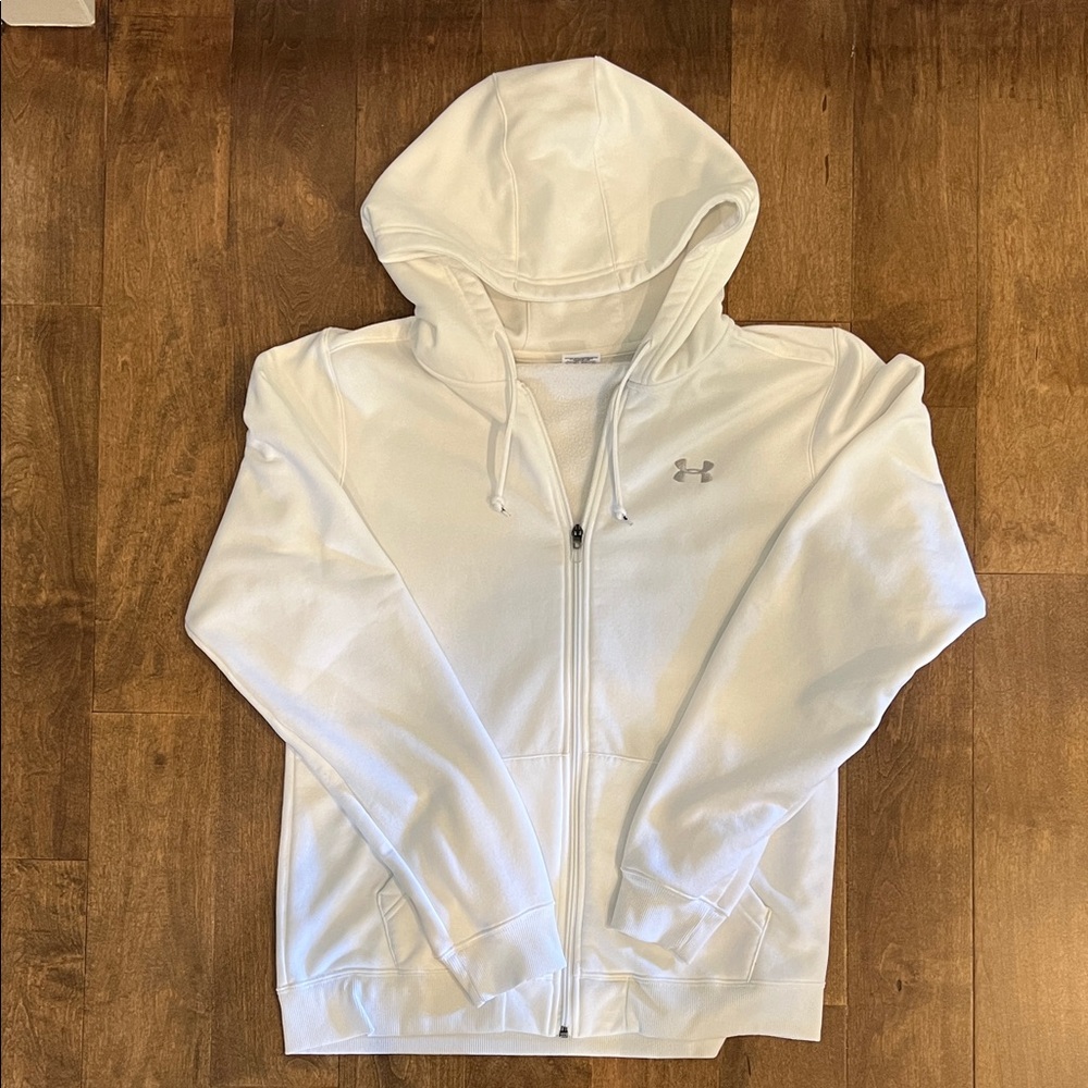 Under Armour White Hoodie Jacket